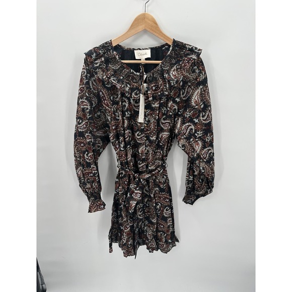 CLEOBELLA NWT Carolyn Paisley Print Mini Dress // L - Picture 4 of 16